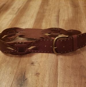 Brown leather Fossil belt
